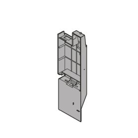 Заглушка для держателя фасада высокого внутреннего ящика с релингом, прав., пластмасса, серый орион