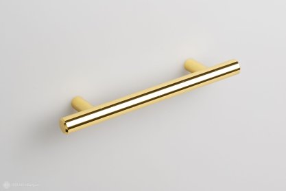 RR002 мебельная ручка-релинг 96 мм золото полированное