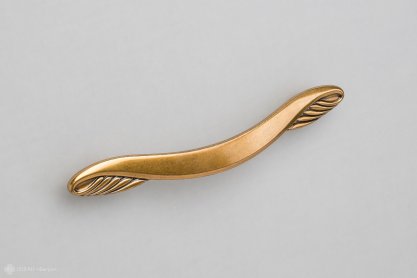 WMN743 мебельная ручка-скоба 128 мм состаренное золото