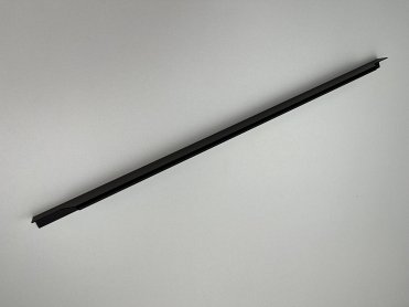 3204 торцевая мебельная ручка для фасадов 800 мм черный матовый