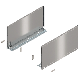 Комплект царг LEGRABOX pure, высота F (241 мм), НД=450 мм, нержавеющая сталь