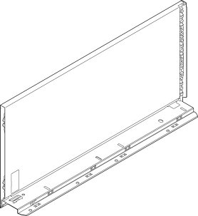 Царга LEGRABOX pure, высота F (241,0 мм), НД=500 мм, левая, гавана коричневый