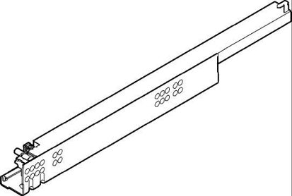 TANDEM с BLUMOTION для боковин 11-16 мм, полного выдвижения, 30кг, 260мм, лев.