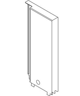 Держатель вставки LEGRABOX free, задний, нерж., правый