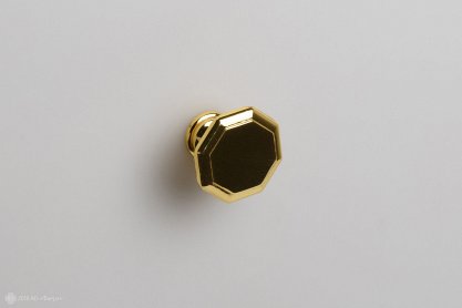 RC013 мебельная ручка-кнопка золото полированное