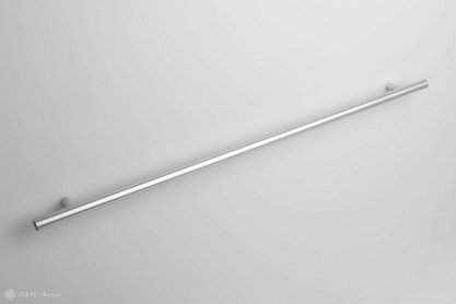 RR002 мебельная ручка-релинг 448 мм сатиновый хром