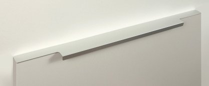 Ray торцевая мебельная ручка для фасадов 400 мм сатиновый хром