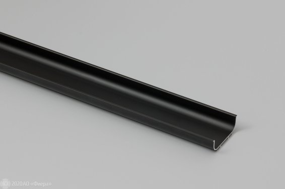 Профиль 901013 для фасадов без ручек (63,6х23 мм), черный, 5 м.