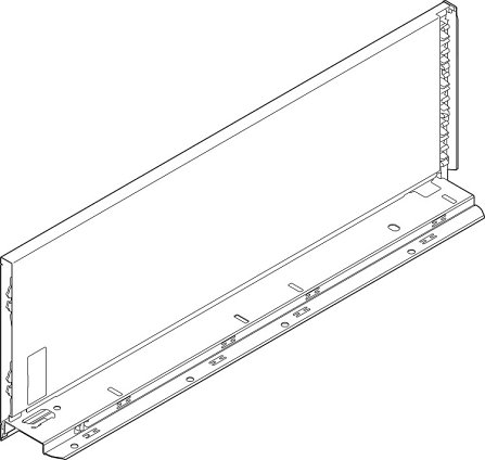 Царга LEGRABOX pure, высота C (177 мм), НД=270 мм, левая, белый-шелк