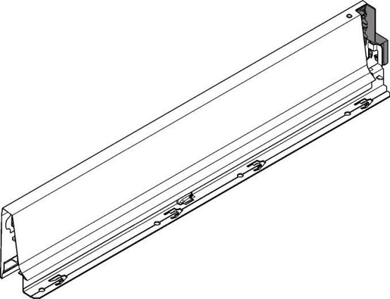 TANDEMBOX intivo/antaro, царга М 83/270мм, серая, лев.