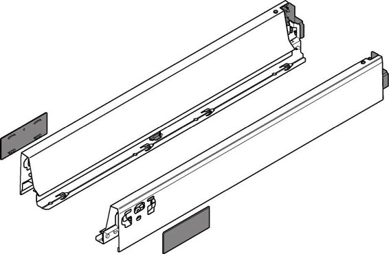 TANDEMBOX intivo/antaro, царги N 68/450мм, белые, комплект