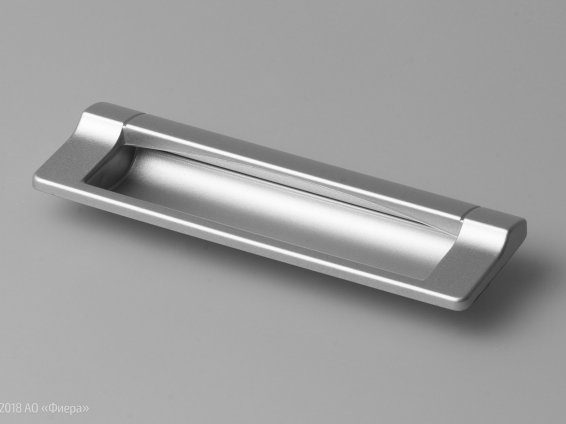 FR006 мебельная врезная ручка-раковина 128 мм сатин светлый