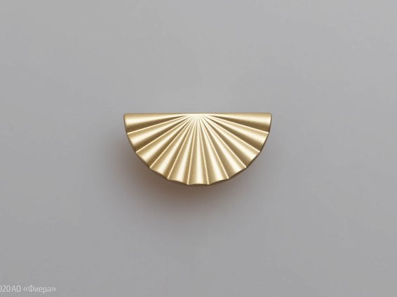 Sole мебельная ручка-кнопка полукруг 32 мм латунь