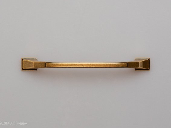 Imperia мебельная ручка-скоба 128 мм состаренное золото