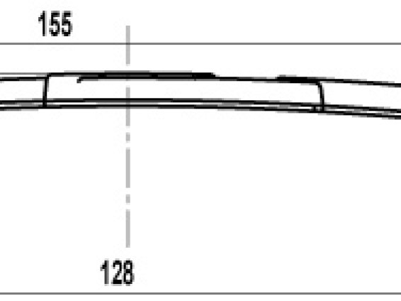 FS189 мебельная ручка-скоба 128 мм серебро прованс с белой матовой патиной