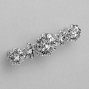 WMN731 мебельная ручка-скоба 96 мм полированный хром и кристаллы Swarovski